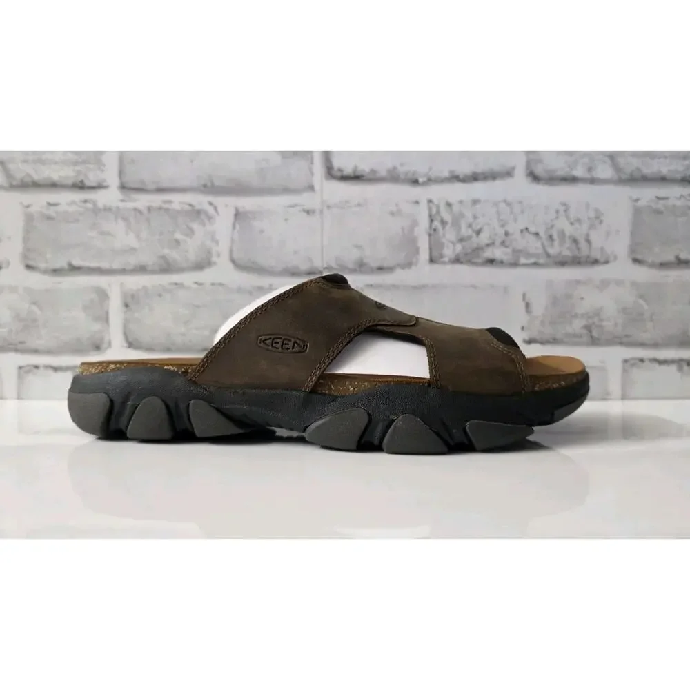 NEW KEEN Men's Daytona II Slide Bison/Black Men's Size 10 - 1027281